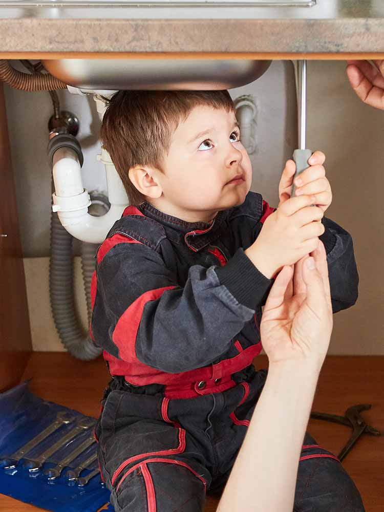 Robin Thewes als Kind